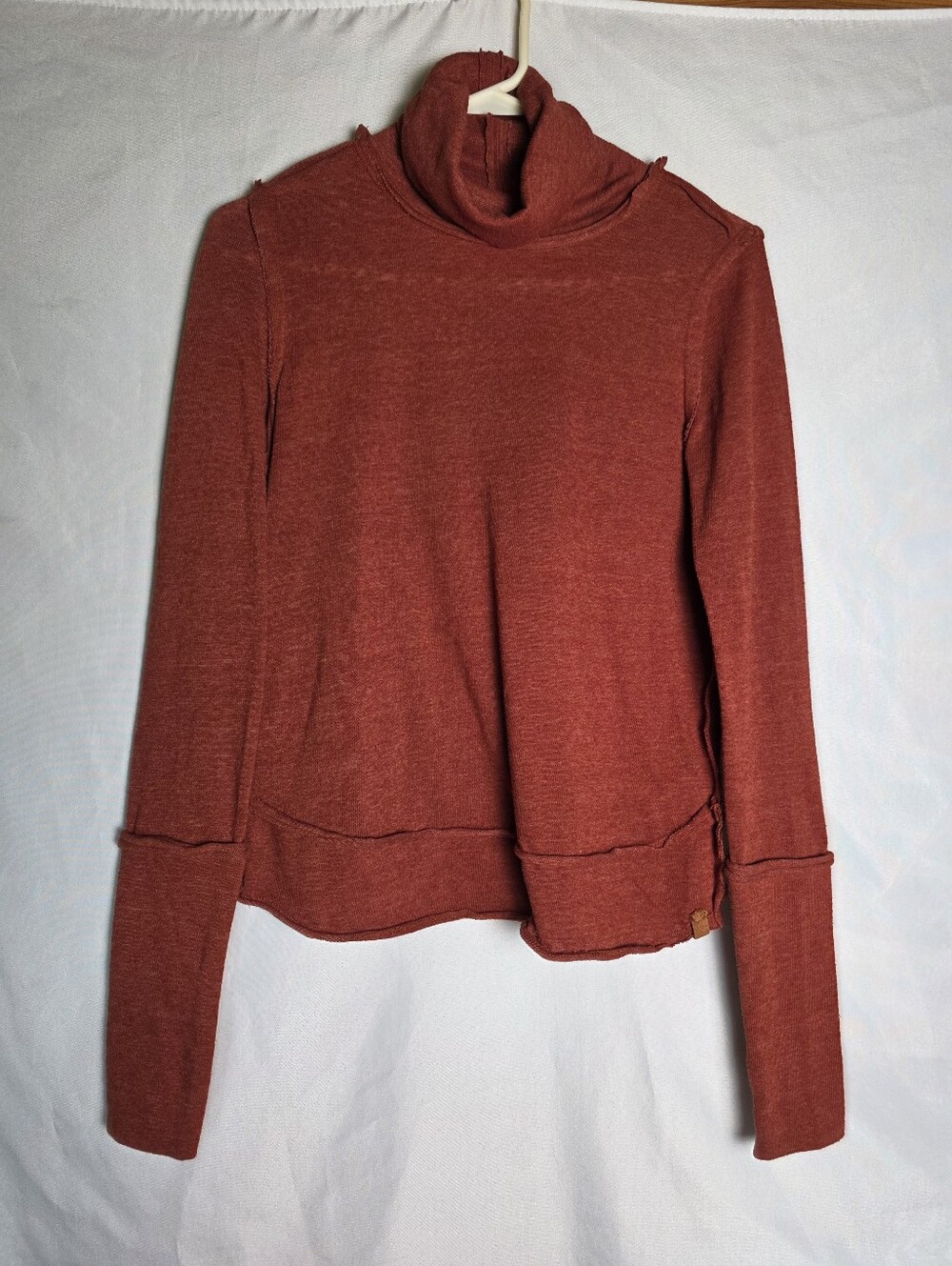 We The Free Turtleneck Top Fall Burnt Orange Size XS